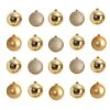 20ct. 3" Gold Shatterproof Christmas Ornaments