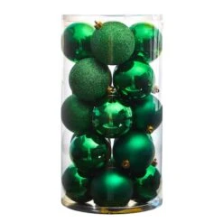 20ct. 3" Green Shatterproof Christmas Ornaments -Northlight Sale Store D479047S 3