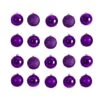 20ct. 3" Purple Shatterproof Christmas Ornaments