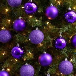 20ct. 3" Purple Shatterproof Christmas Ornaments -Northlight Sale Store D479048S 4