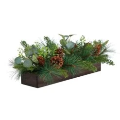 30" Evergreen Pine & Pine Cone Artificial Christmas Centerpiece -Northlight Sale Store D479062S 3