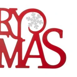 Glitzhome® 24" Red Merry Christmas Metal Wall Décor -Northlight Sale Store D479420S 6