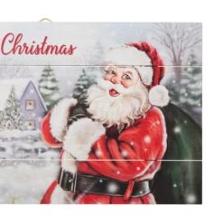 Glitzhome® 24" LED Wooden Santa Wall Décor -Northlight Sale Store D479422S 5
