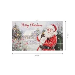 Glitzhome® 24" LED Wooden Santa Wall Décor -Northlight Sale Store D479422S 7