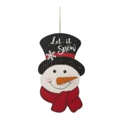 Glitzhome® 19" Lighted Snowman Wall Décor -Northlight Sale Store D479425S 4