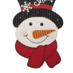 Glitzhome® 19" Lighted Snowman Wall Décor -Northlight Sale Store D479425S 5