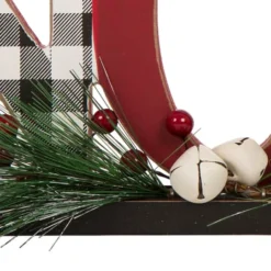 Glitzhome® Christmas Plaid Joy & Noel Table Décor Set -Northlight Sale Store D479426S 6