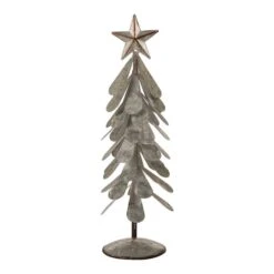 Glitzhome® Galvanized Metal Christmas Tree Table Décor Set 10 Glitzhome® Galvanized Metal Christmas Tree Table Décor Set -Northlight Sale Store D479432S 4