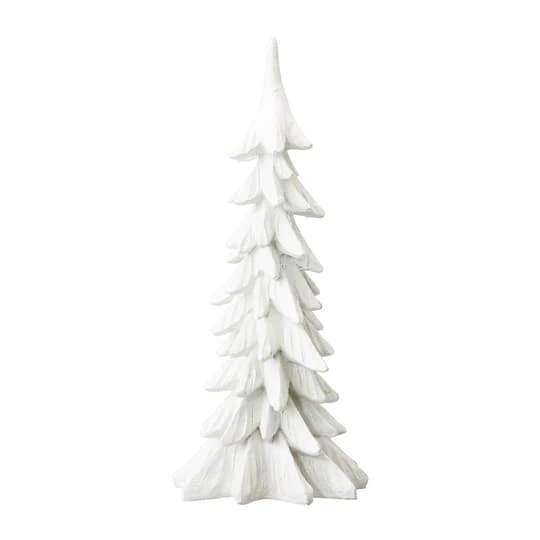 Glitzhome® 14.75" White Christmas Tree Table Décor 2 Glitzhome® 14.75" White Christmas Tree Table Décor - Image 2