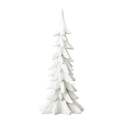 Glitzhome® 14.75" White Christmas Tree Table Décor