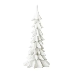 Glitzhome® 14.75" White Christmas Tree Table Décor 12 Glitzhome® 14.75" White Christmas Tree Table Décor -Northlight Sale Store D479436S 4