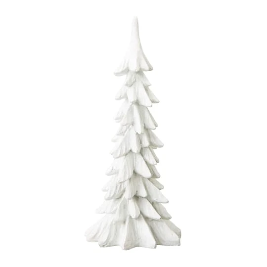 Glitzhome® 14.75" White Christmas Tree Table Décor 5 Glitzhome® 14.75" White Christmas Tree Table Décor - Image 5