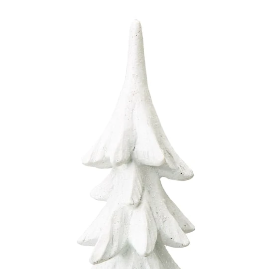 Glitzhome® 14.75" White Christmas Tree Table Décor 8 Glitzhome® 14.75" White Christmas Tree Table Décor - Image 8