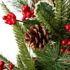 22" Pre-Lit Artificial Christmas Tree In Santa Belt Pot, Warm White LED Lights -Northlight Sale Store D479438S 7