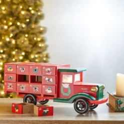 Glitzhome® 14.5" Christmas Truck Countdown Décor 12 Glitzhome® 14.5" Christmas Truck Countdown Décor -Northlight Sale Store D479444S 3