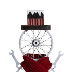 Glitzhome® 34" Lighted LED Metal Snowman Porch Décor -Northlight Sale Store D479464S 7