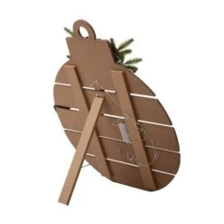 Glitzhome® 30" Lighted Round Wooden Snowman Porch Décor With Timer -Northlight Sale Store D479470S 8