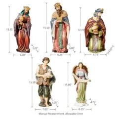 Glitzhome® 16" Oversized Nativity Figurine Set -Northlight Sale Store D479480S 5