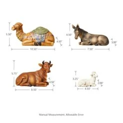 Glitzhome® 16" Oversized Nativity Figurine Set -Northlight Sale Store D479480S 7