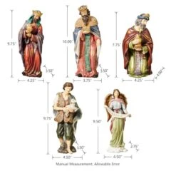 Glitzhome® 10" Nativity Figurine Set -Northlight Sale Store D479482S 5