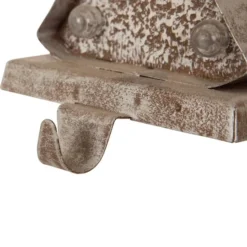 Glitzhome® 8" Marquee LED Christmas Tree & Star Wooden & Metal Stocking Holder Set -Northlight Sale Store D479484S 7