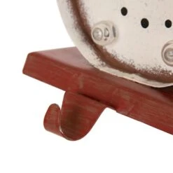 Glitzhome® 7" Marquee LED Snowman Head & Tree Stocking Holder Set -Northlight Sale Store D479486S 5