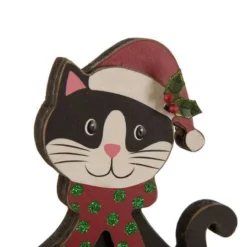 Glitzhome® 8" Wooden & Metal Cat & Dog Stocking Holder Set 14 Glitzhome® 8" Wooden & Metal Cat & Dog Stocking Holder Set -Northlight Sale Store D479493S 6
