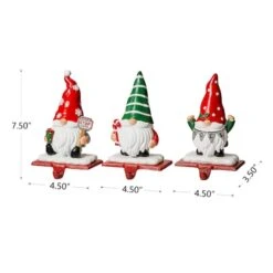 Glitzhome® 7" Gnomes Stocking Holder Set -Northlight Sale Store D479499S 6
