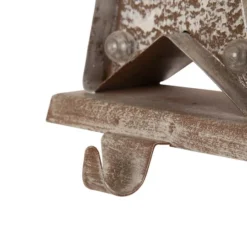 Glitzhome® 8" Marquee LED Star Wooden & Metal Stocking Holder Set 15 Glitzhome® 8" Marquee LED Star Wooden & Metal Stocking Holder Set -Northlight Sale Store D479504S 6