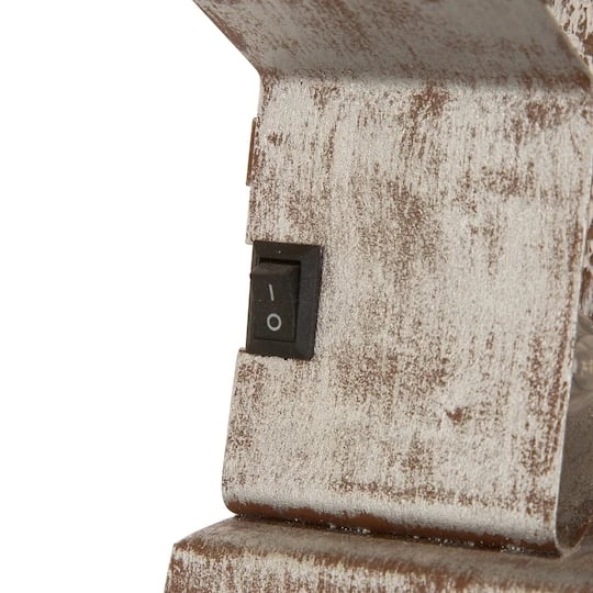 Glitzhome® 8" Marquee LED Star Wooden & Metal Stocking Holder Set 8 Glitzhome® 8" Marquee LED Star Wooden & Metal Stocking Holder Set - Image 8