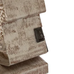 Glitzhome® 8" Marquee LED Wooden & Metal Christmas Tree Stocking Holder Set 17 Glitzhome® 8" Marquee LED Wooden & Metal Christmas Tree Stocking Holder Set -Northlight Sale Store D479507S 8