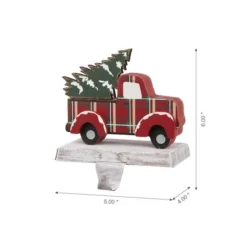 Glitzhome® Red Truck Stocking Holder Set 13 Glitzhome® Red Truck Stocking Holder Set -Northlight Sale Store D479513S 5