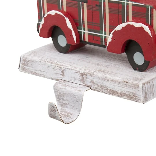 Glitzhome® Red Truck Stocking Holder Set 8 Glitzhome® Red Truck Stocking Holder Set - Image 8