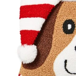 Glitzhome® Hooked 3D Woof Throw Pillow -Northlight Sale Store D479537S 5