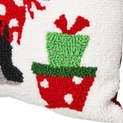 Glitzhome® Hooked Christmas Dog & Cat Throw Pillow Set 17 Glitzhome® Hooked Christmas Dog & Cat Throw Pillow Set -Northlight Sale Store D479539S 8