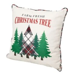 Glitzhome® Farm Fresh Heavy Cotton Christmas Tree Throw Pillow -Northlight Sale Store D479543S 6