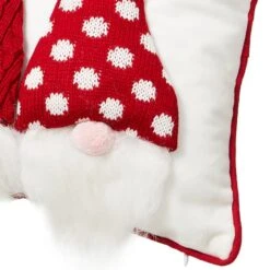 Glitzhome® 3D Heavy Cotton Knitted Gnome Throw Pillow -Northlight Sale Store D479544S 6