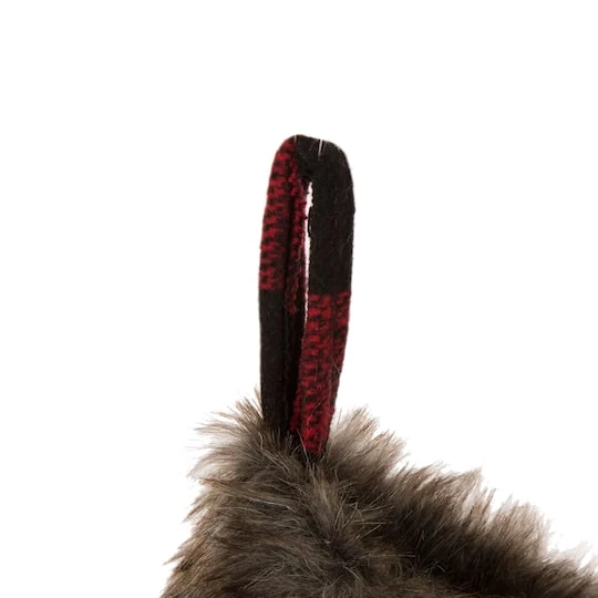 Glitzhome® 21" Black & Red Buffalo Plaid Pompom Stockings, 2ct. 7 Glitzhome® 21" Black & Red Buffalo Plaid Pompom Stockings, 2ct. - Image 7