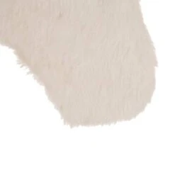 Glitzhome® 21" White Plush Stocking, Set Of 2 -Northlight Sale Store D479592S 4