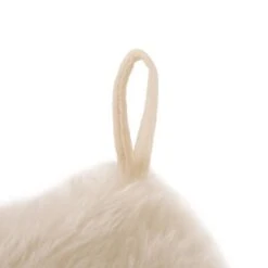 Glitzhome® 21" White Plush Stocking, Set Of 2 -Northlight Sale Store D479592S 6