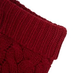 Glitzhome® 24" Red Knitted Polyester Christmas Stocking With Pom Pom, 2ct. -Northlight Sale Store D479603S 5