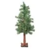 Northlight 3ft. Pre-Lit Medium Woodland Alpine Artificial Christmas Tree, Clear Lights