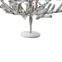 Northlight 3ft. Pre-Lit Flocked Alpine Twig Artificial Christmas Tree, White Lights -Northlight Sale Store D489952S 4