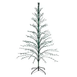 Northlight 6ft. Pre-Lit Green Cascade Twig Artificial Christmas Tree, Green Lights -Northlight Sale Store D489970S 11