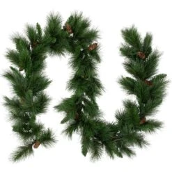 Northlight 9ft. Artificial White Valley Pine With Pine Cones Garland -Northlight Sale Store D491008S 11