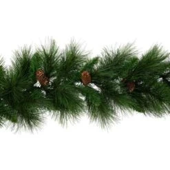 Northlight 9ft. Artificial White Valley Pine With Pine Cones Garland -Northlight Sale Store D491008S 15