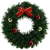 Northlight 17" Green Tinsel Artificial Christmas Wreath With Bow