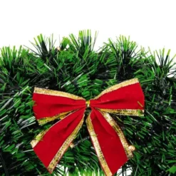 Northlight 17" Pre-Lit LED Green Tinsel Artificial Wreath With Bow -Northlight Sale Store D491024S 14