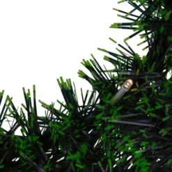 Northlight 17" Pre-Lit LED Green Tinsel Artificial Wreath With Bow -Northlight Sale Store D491024S 5