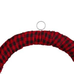 Northlight 24" Red And Black Buffalo Plaid And Berry Artificial Wreath 9 Northlight 24" Red And Black Buffalo Plaid And Berry Artificial Wreath -Northlight Sale Store D491025S 4